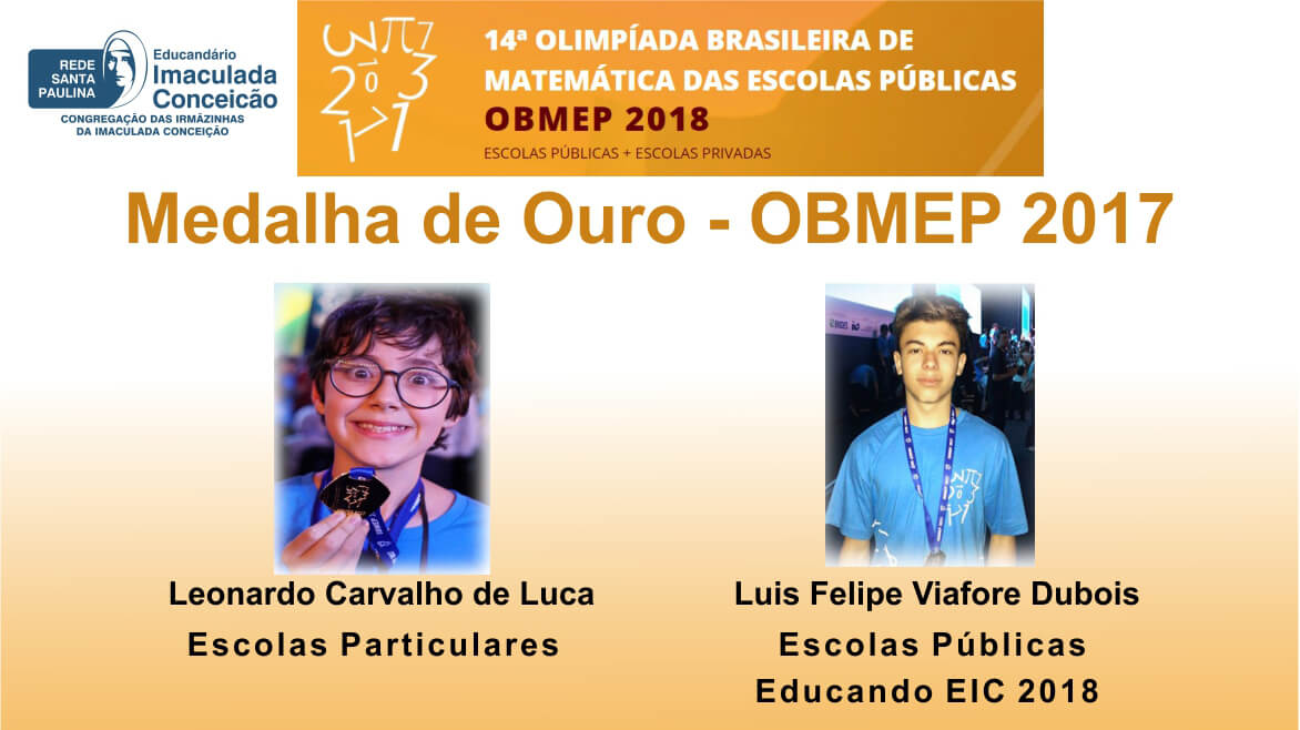 Medalha de Ouro – OBMEP 2017